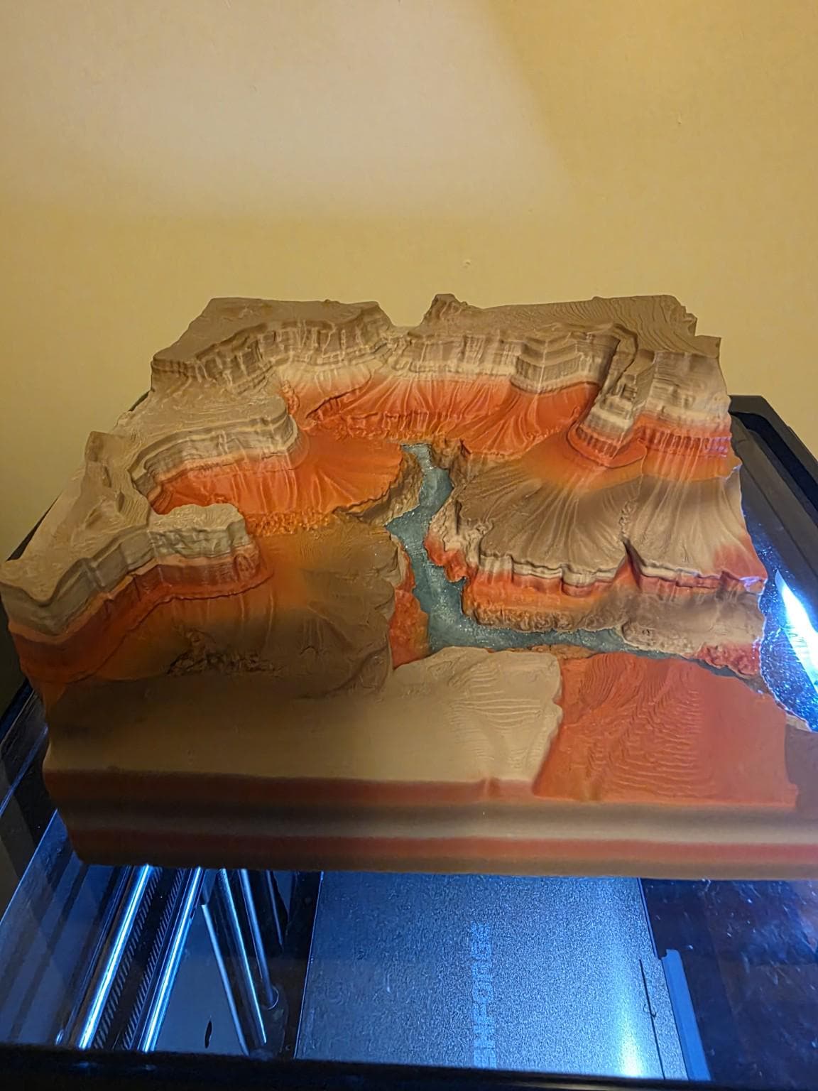 Grand Canyon Topographic Map Wall Art | 3D Raised Terrain Decor | 6x6 & 8x8 Canyon Tile | Desert Landscape Gift For Collectors and Outdoors