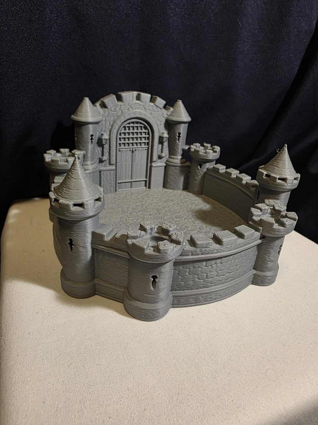 Castle Dice Tray & Desk Organizer – Medieval Fantasy DnD Storage Holder, Dungeon Master Gift, RPG Decor