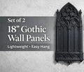 Set of 2 18" Gothic Cathedral Wall Panels | Dark Academia Decor, 3D Printed Arch, Statement Piece Wall Decor