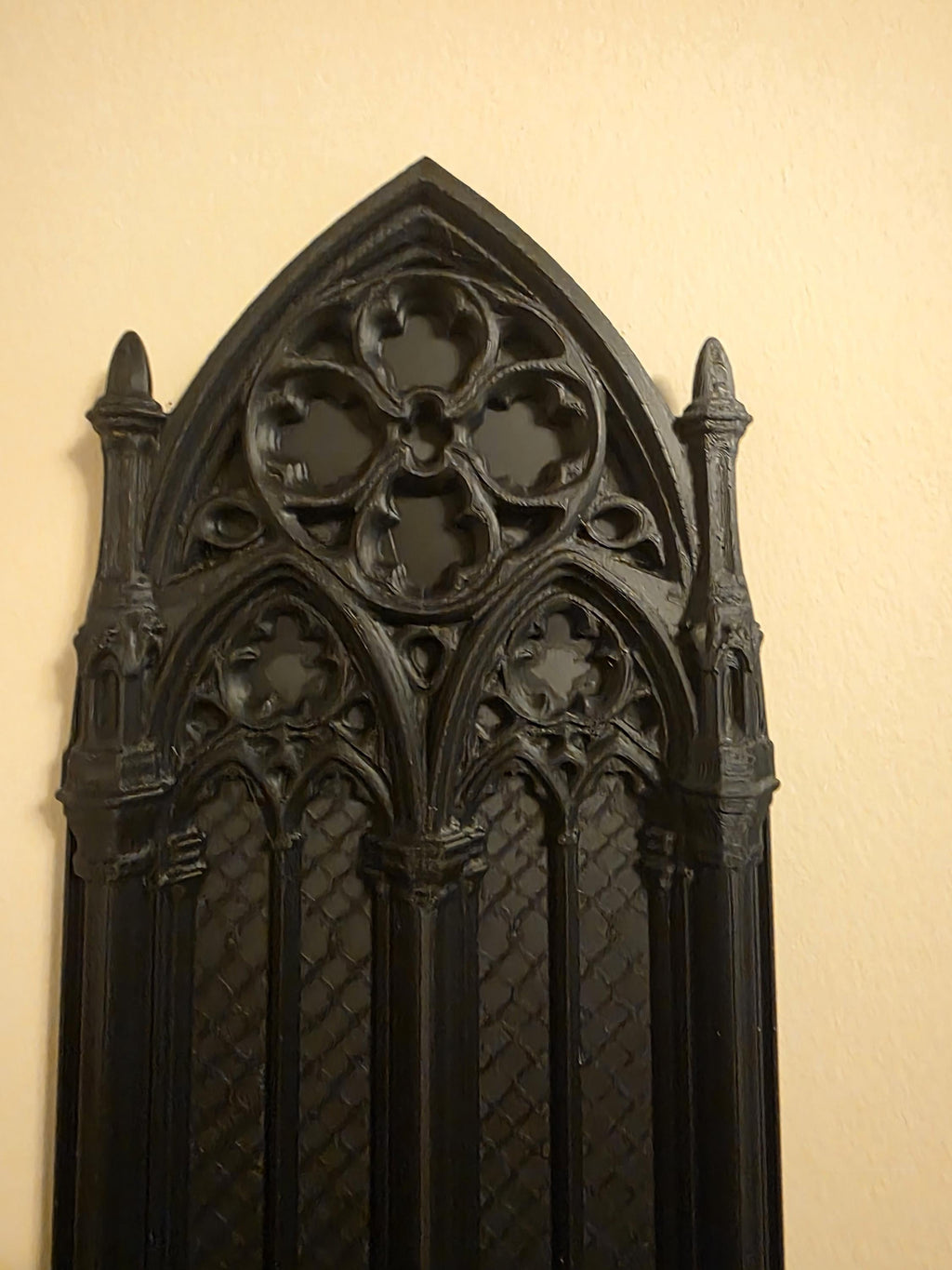 12” Gothic Cathedral Wall Panels – Dark Academia Wall Decor Set, Black Gothic Home Decor