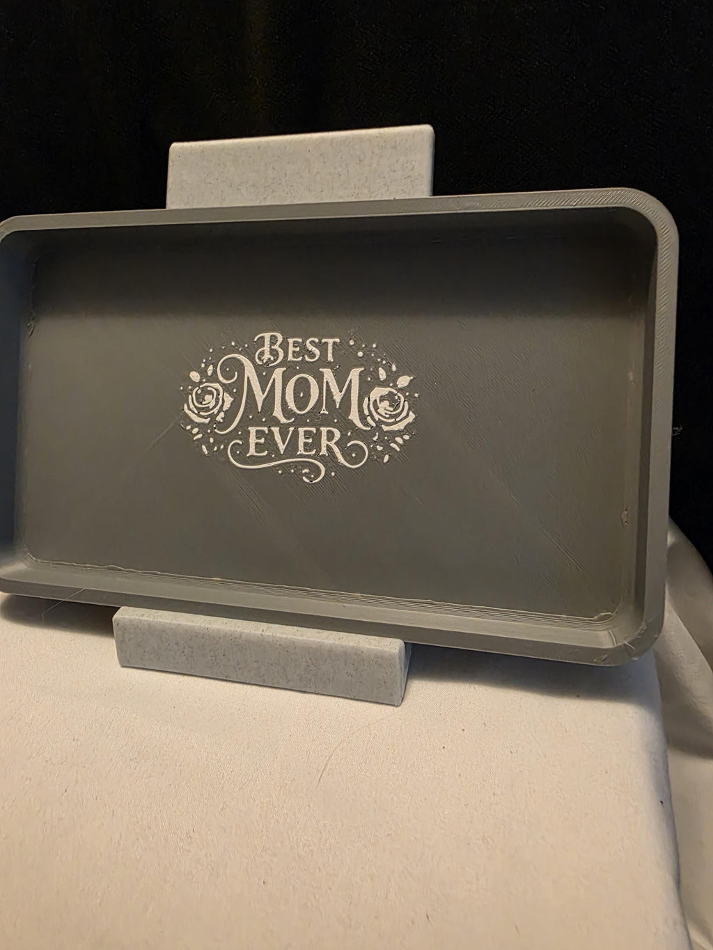 Best Mom Ever Jewelry Tray, Mother’s Day Gift, 3D Printed Catch All Tray, Jewelry Dish, Mom Gift, Minimalist Home Decor, 8x5 Tray