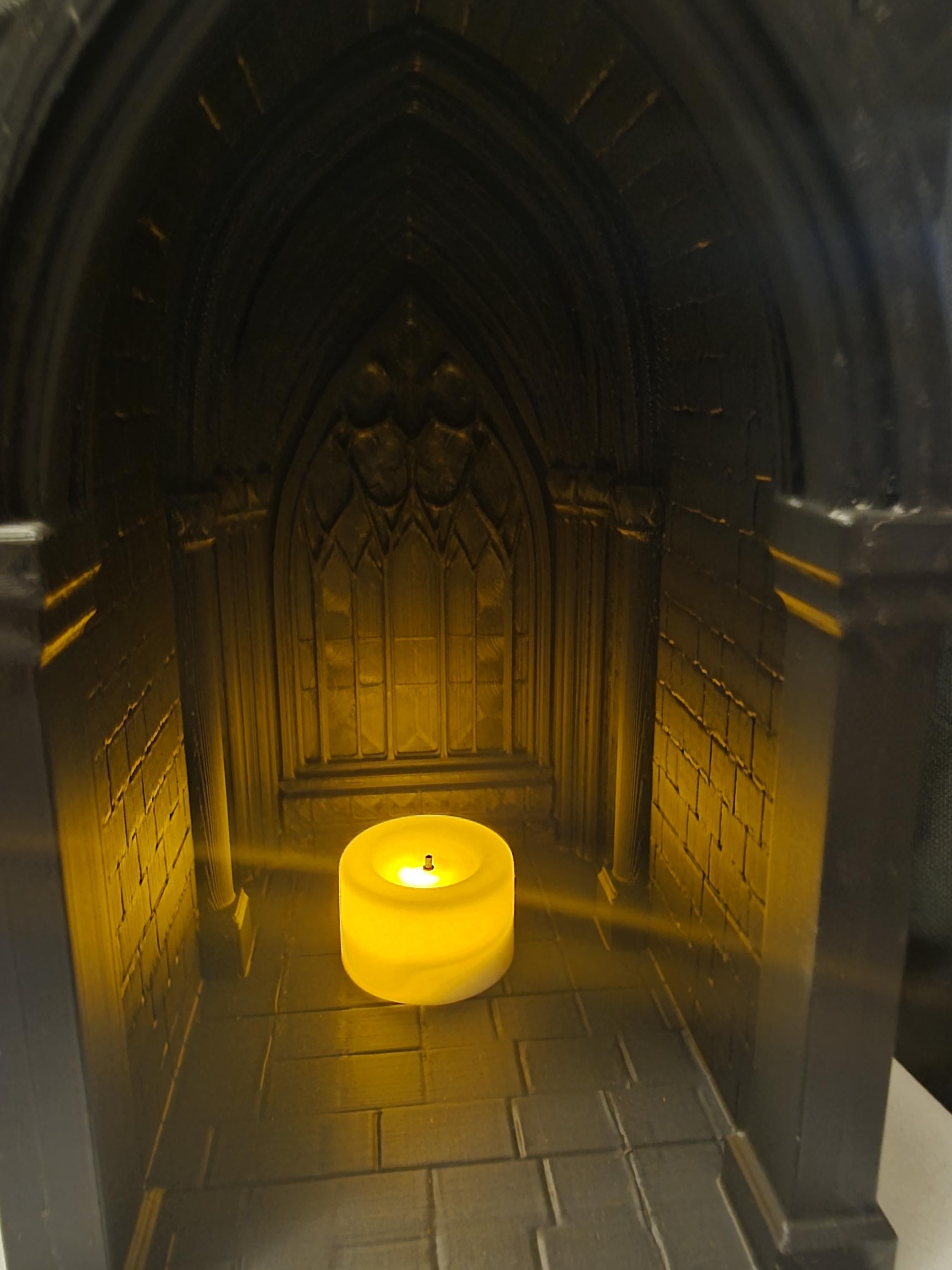 Gothic Cathedral Book Nook, Dark Academia Shelf Decor, 3D Printed Gothic Arch Bookshelf Insert, Medieval Library Bookend, Reader Gift