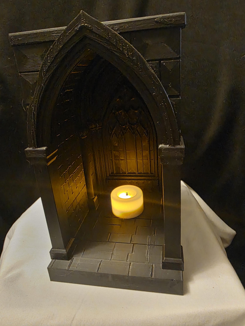 Gothic Cathedral Book Nook, Dark Academia Shelf Decor, 3D Printed Gothic Arch Bookshelf Insert, Medieval Library Bookend, Reader Gift