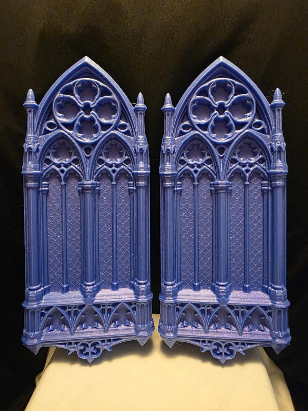 Gothic Wall Decor Set of 2, Cathedral Window Panels, Dark Academia, Gothic Bedroom Wall Art, Medieval Aesthetic