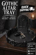 Gothic Cathedral Catch-All Dish, Dark Academia Organizer, Cathedral Jewelry Tray, Gothic Home Decor, Key Holder Dish, Vampire Decor