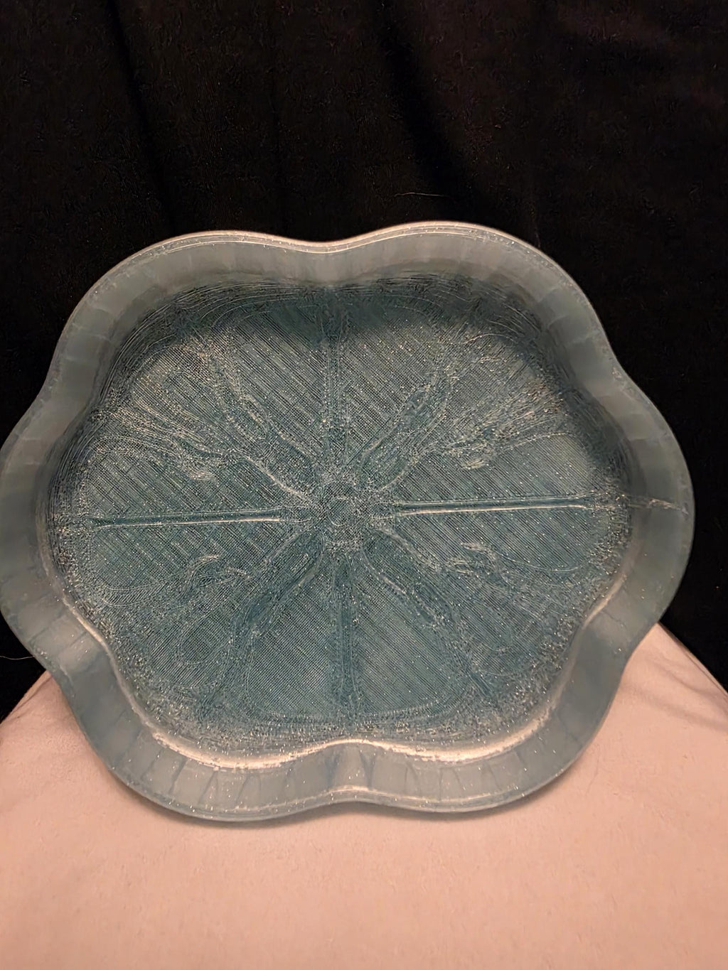 Gothic Catch All Tray 7"x6" | Jewelry Dish | 3D Printed Ring Holder | Dark Academia Decor | Key Tray | Handmade Desk Organizer
