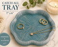 Gothic Catch All Tray 7"x6" | Jewelry Dish | 3D Printed Ring Holder | Dark Academia Decor | Key Tray | Handmade Desk Organizer