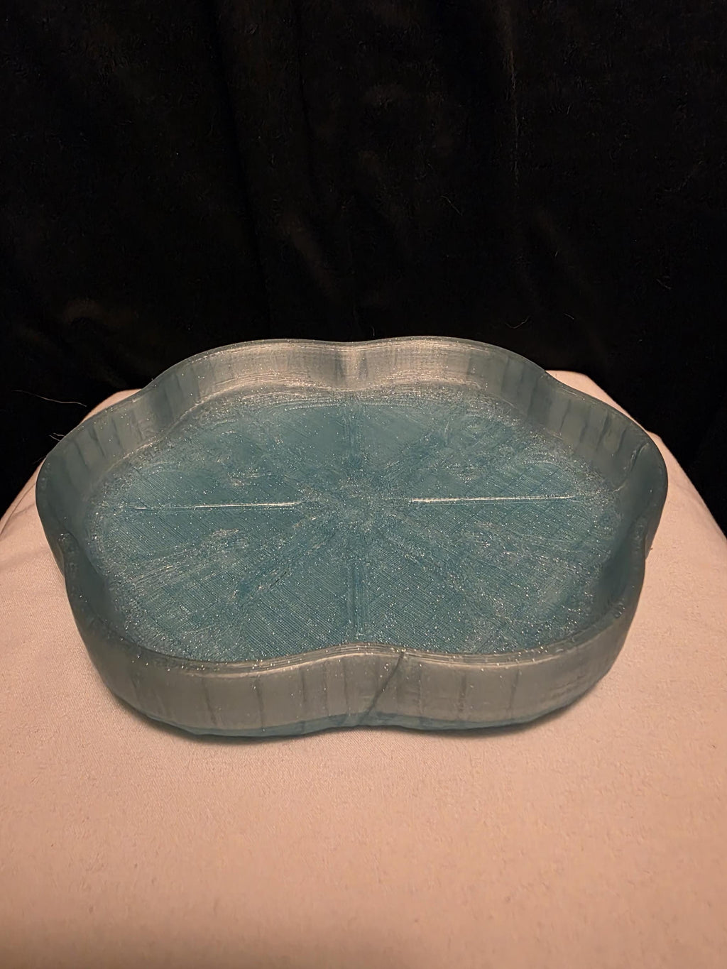 Gothic Catch All Tray 7"x6" | Jewelry Dish | 3D Printed Ring Holder | Dark Academia Decor | Key Tray | Handmade Desk Organizer