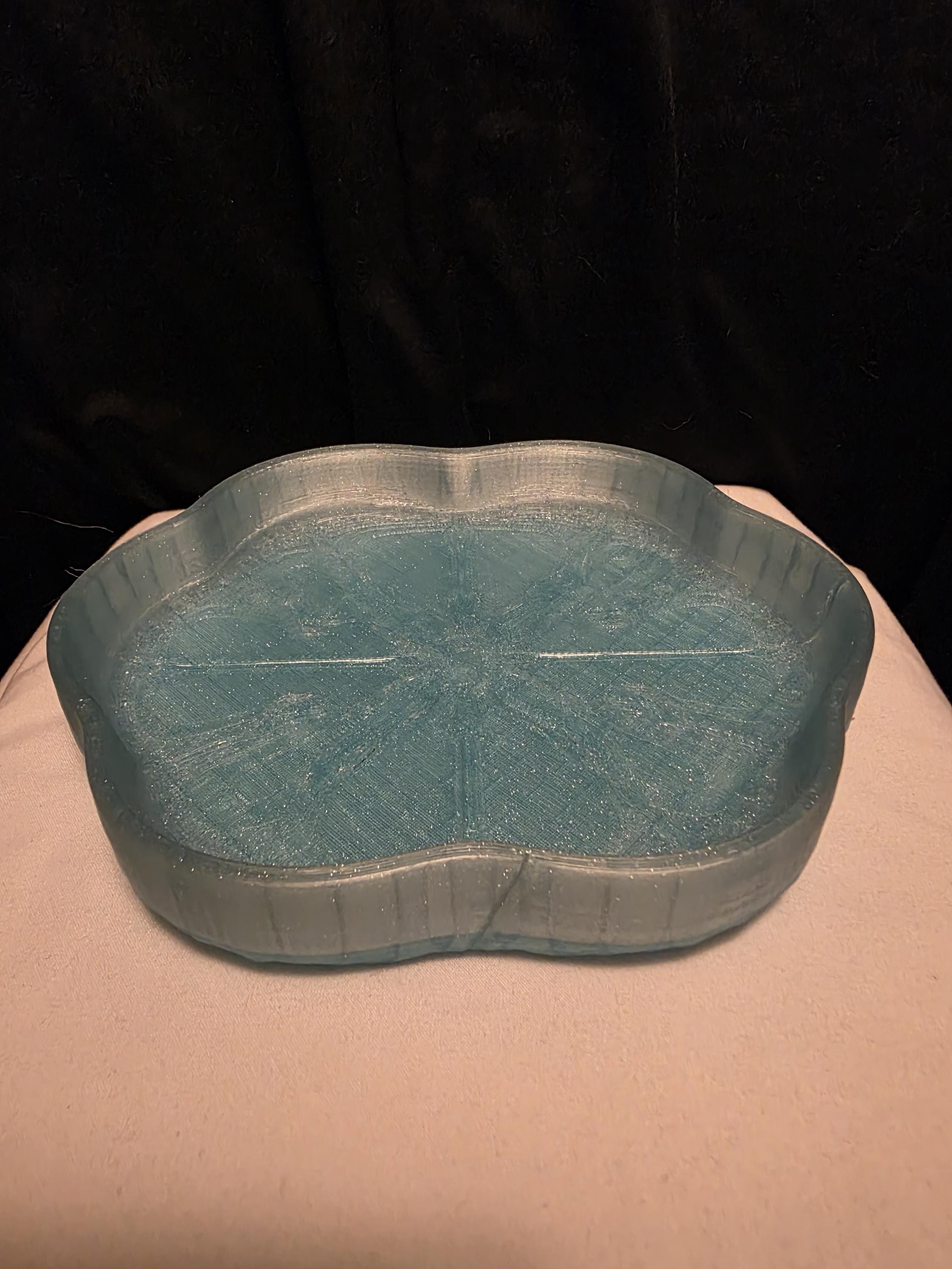 Gothic Catch All Tray 7"x6" | Jewelry Dish | 3D Printed Ring Holder | Dark Academia Decor | Key Tray | Handmade Desk Organizer