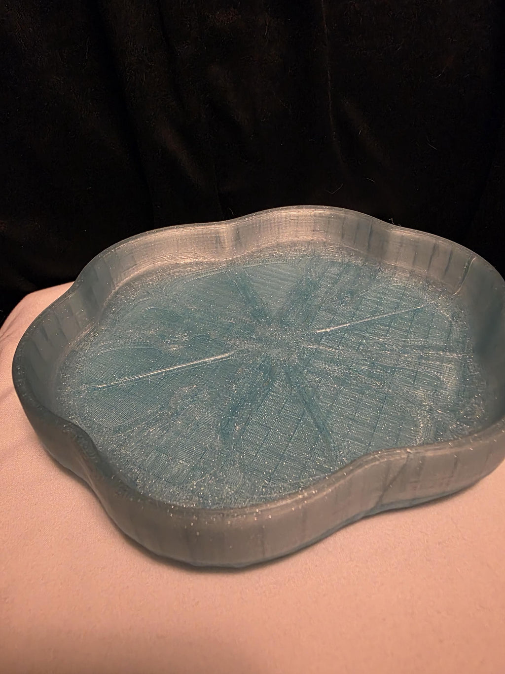 Gothic Catch All Tray 7"x6" | Jewelry Dish | 3D Printed Ring Holder | Dark Academia Decor | Key Tray | Handmade Desk Organizer