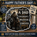 Large Viking Dad Sticker | Norse Father Decal | Warrior Dad Vinyl Sticker | Viking Father Gift | Car Laptop Water Bottle Sticker