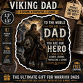 Fathers Day Viking Dad Sticker | Norse Father Decal | Warrior Dad Vinyl Sticker | Viking Father Gift | Car Laptop Water Bottle Sticker