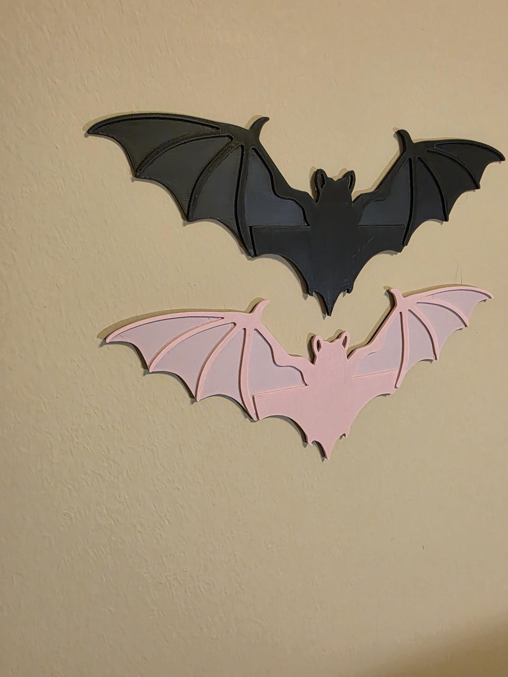 3 Pack Gothic Bat Wall Decor | 3D Printed Bat Wall Art | Dark Academia Home Decor | Halloween Wall Hanging | Spooky Minimalist Bat Decor