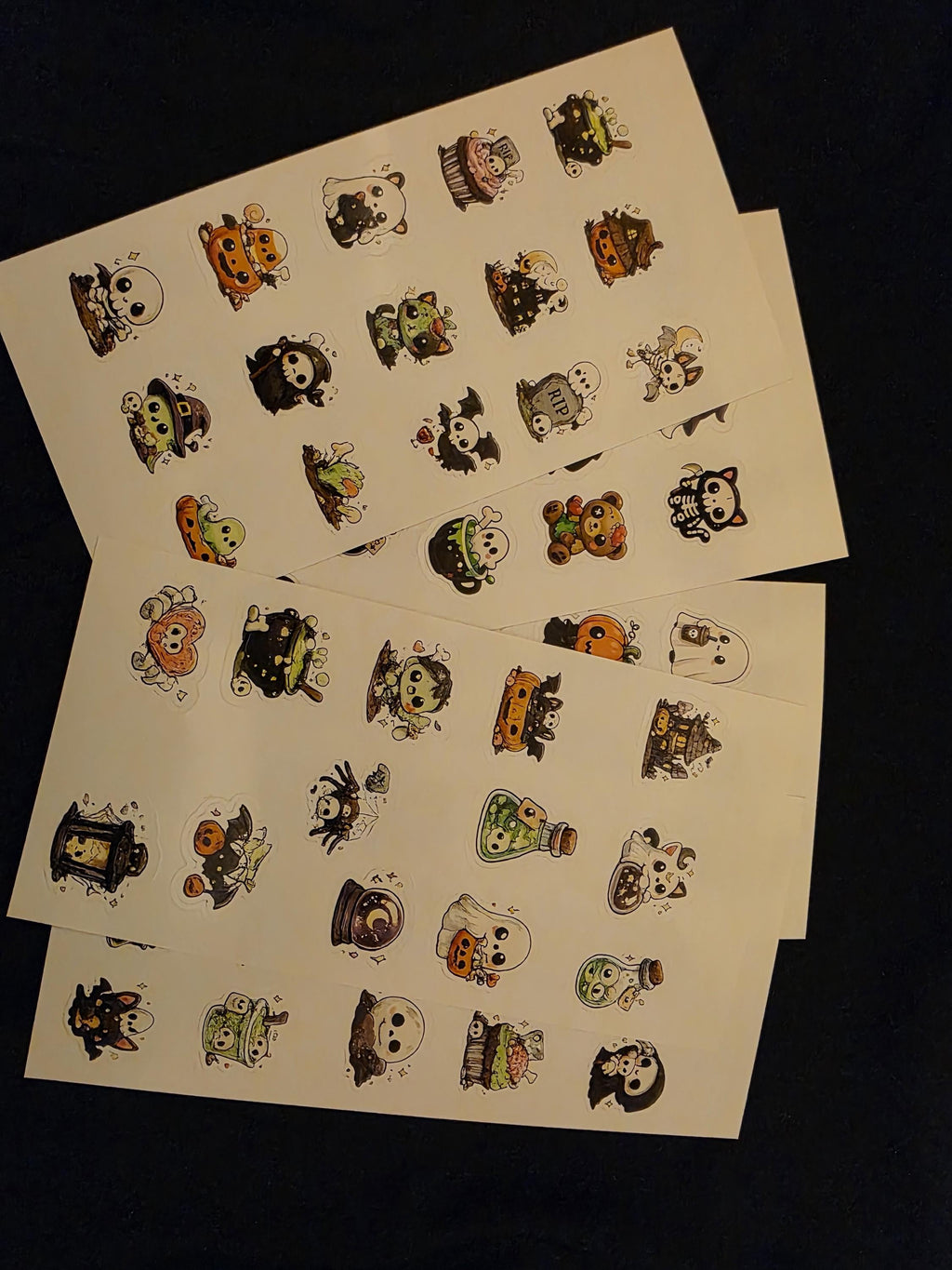 58 Unique Goth Chibi Stickers | Total Creepy Cute Kawaii Stickers | Spooky Gothic Aesthetic Sticker Pack for Journals, Laptops & Bottles