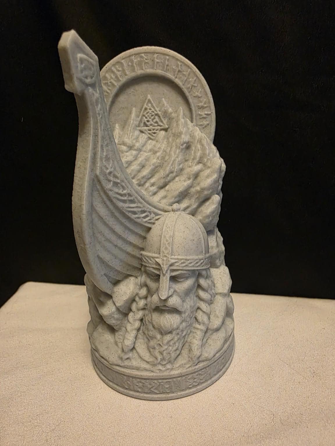 Viking Gift for Dad – Norse Warrior Statue – Father's Day Gift – Nordic Desk Decor – Viking Office Decor – Man Cave Gift