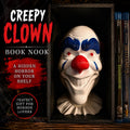Creepy Clown Book Nook – Horror Bookshelf Insert – Gothic Decor Killer Clown Diorama – Cool Scary Movie Fan Gift – 3D Printed Shelf Insert