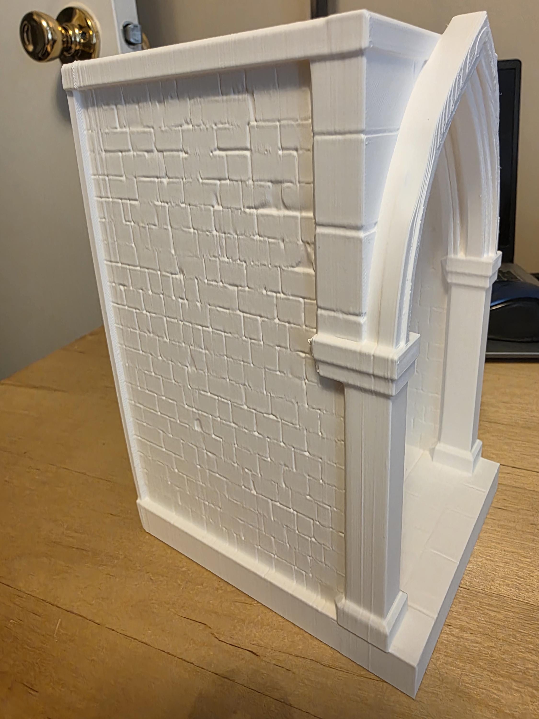 White Gothic Cathedral Book Nook, Dark Academia Shelf Decor, 3D Printed Cathedral Arch, Medieval Library Bookshelf Insert