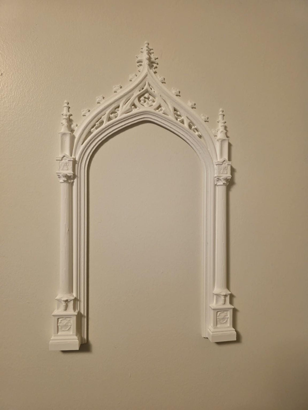 Large Gothic Cathedral Arch Wall Decor | Cathedral Window Frame | Gothic Home Decor | Statement Wall Centerpiece | Black or White Wall Art