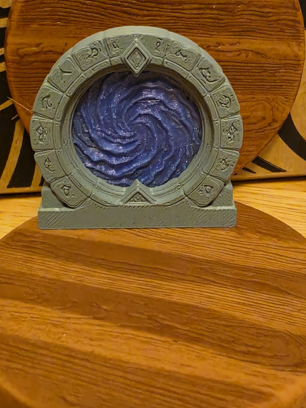 Mystical Fairy Portal Door | Magical Rune Wall Decor | Fantasy Baseboard Accent | Blue or Purple Portal | Command Strip Included