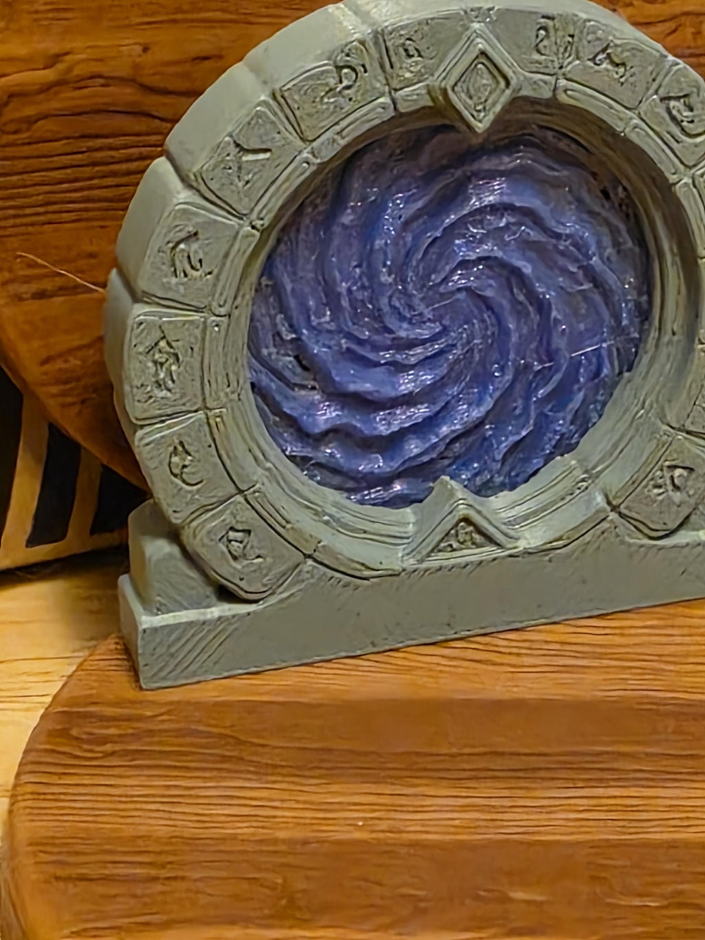 Mystical Fairy Portal Door | Magical Rune Wall Decor | Fantasy Baseboard Accent | Blue or Purple Portal | Command Strip Included