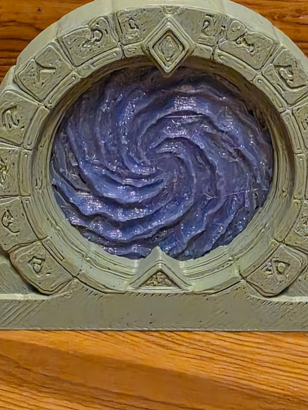 Mystical Fairy Portal Door | Magical Rune Wall Decor | Fantasy Baseboard Accent | Blue or Purple Portal | Command Strip Included